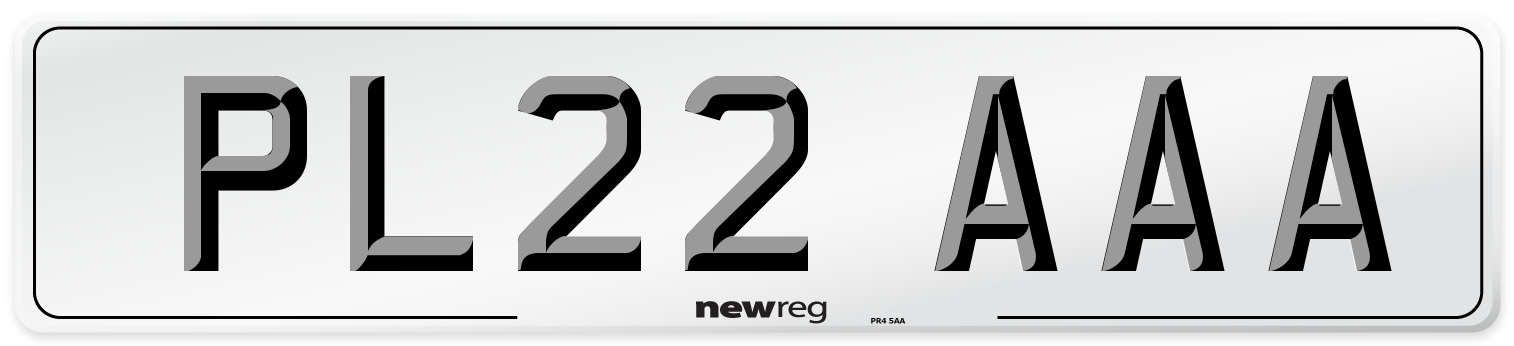 PL22 AAA Number Plate from New Reg
